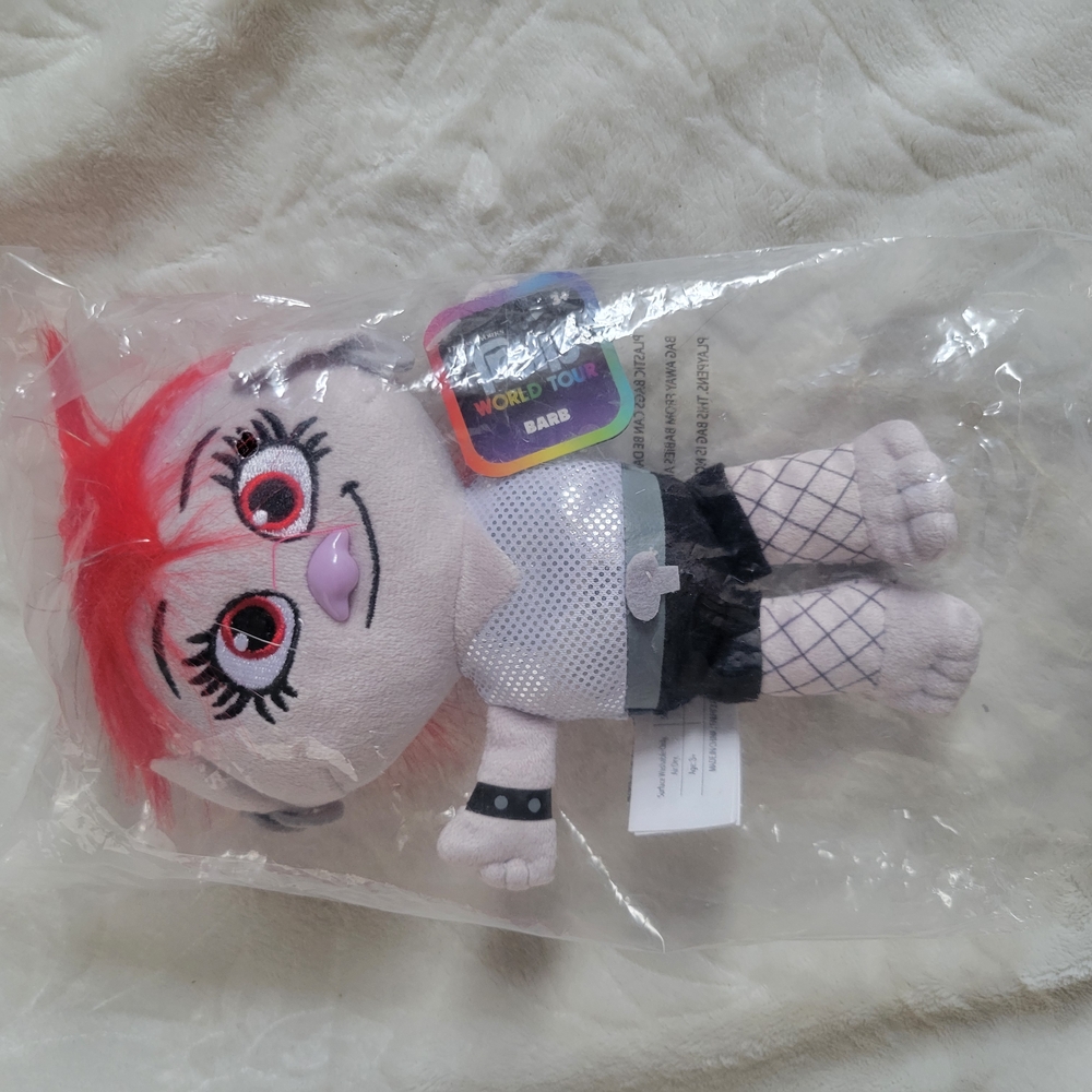 DreamWorks Trolls World Tour Plush Doll - Red and Black
